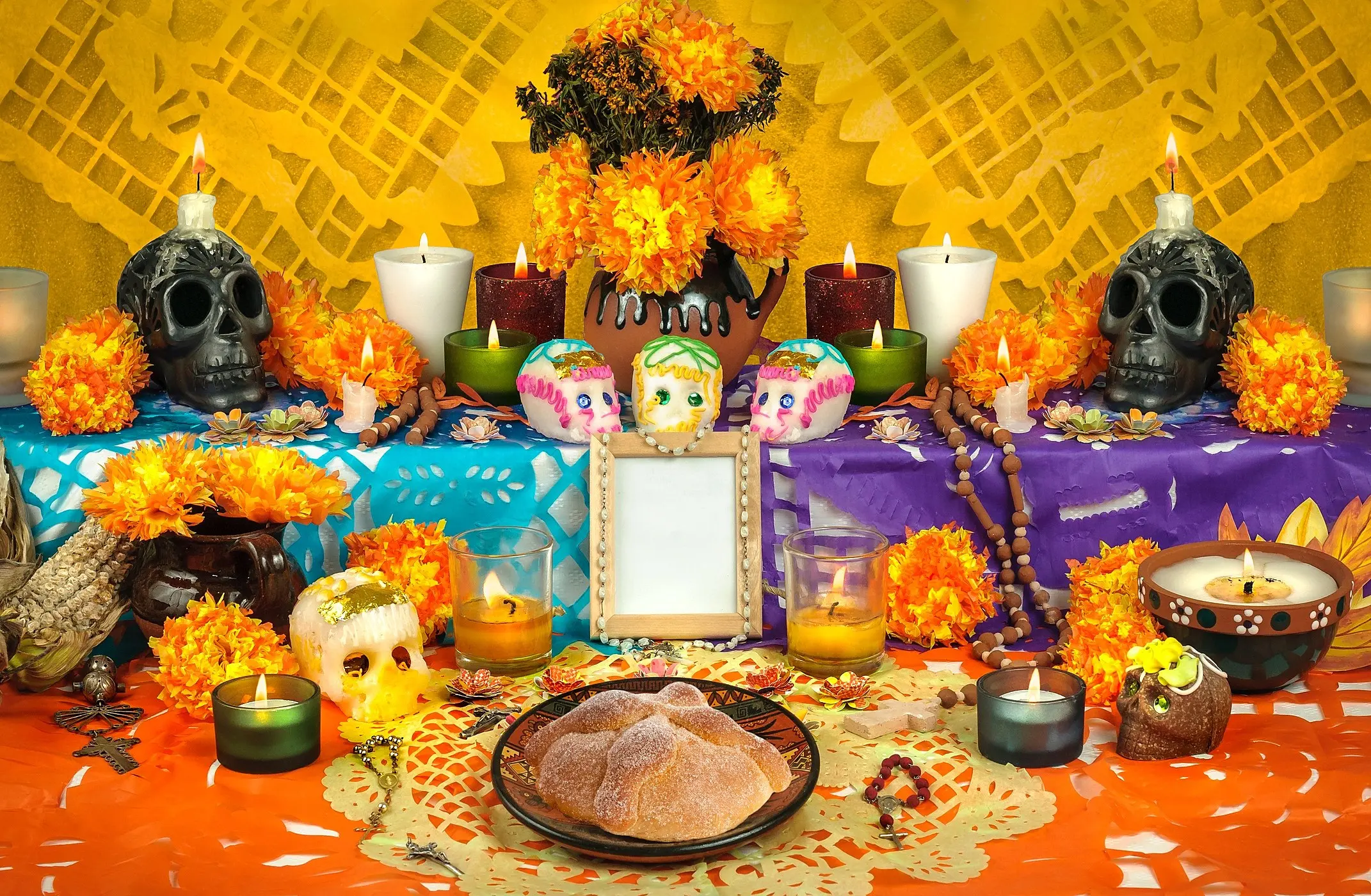 La ofrenda del día de muertos