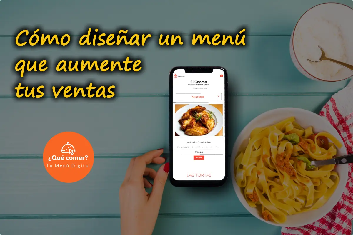 Cómo diseñar un menú que aumente tus ventas